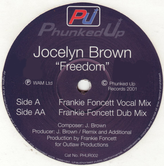 Jocelyn Brown - Freedom | Phunked Up Recordings (PHUR002)