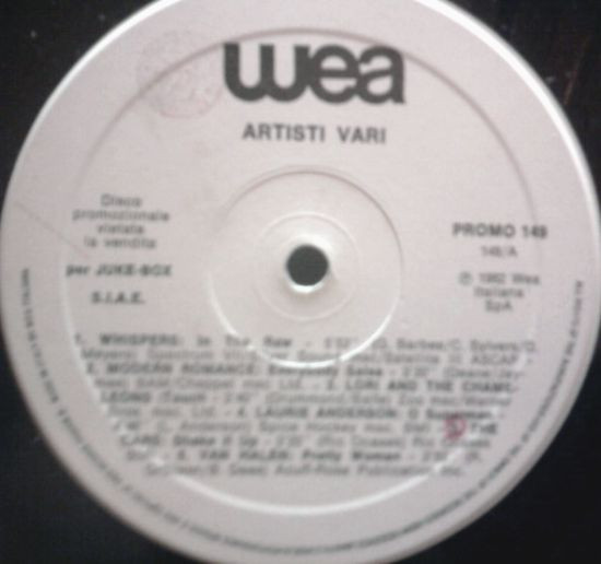 Various - Artisti Vari | WEA (Promo 149) - main Various - Artisti Vari | WEA (Promo 149) - main