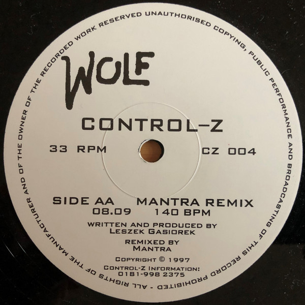 Control Z - Wolf | Control-Z (CZ 004) - 2