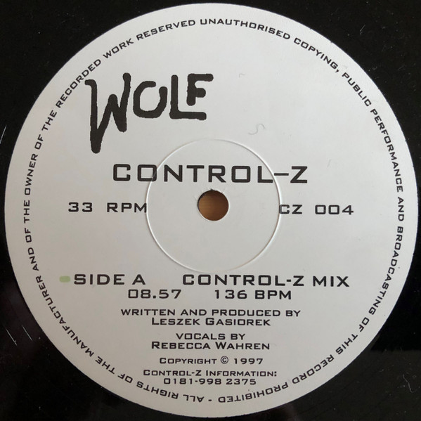 Control Z - Wolf | Control-Z (CZ 004) - main