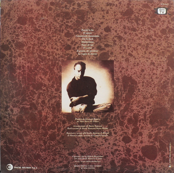 Marco Masini - Malinconoia | Ricordi (STVL 6433) - 2 Marco Masini - Malinconoia | Ricordi (STVL 6433) - 2
