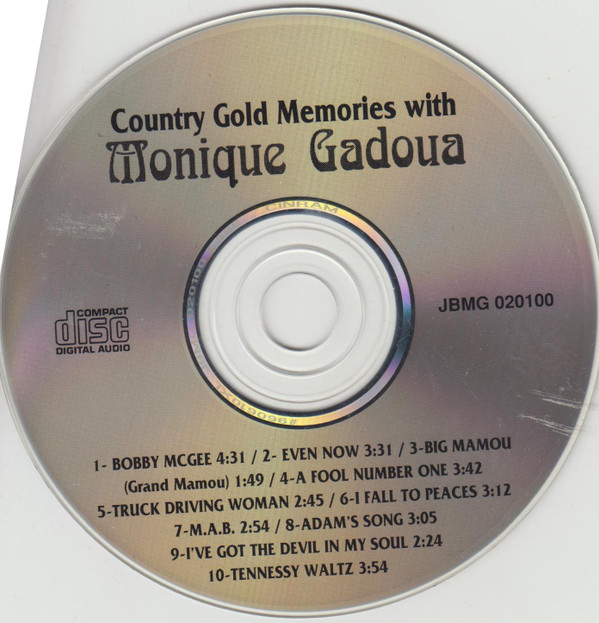 Monique Gadoua - Country Gold Memories With Monique Gadoua | Not On Label (JBMG 020100) - 3 Monique Gadoua - Country Gold Memories With Monique Gadoua | Not On Label (JBMG 020100) - 3