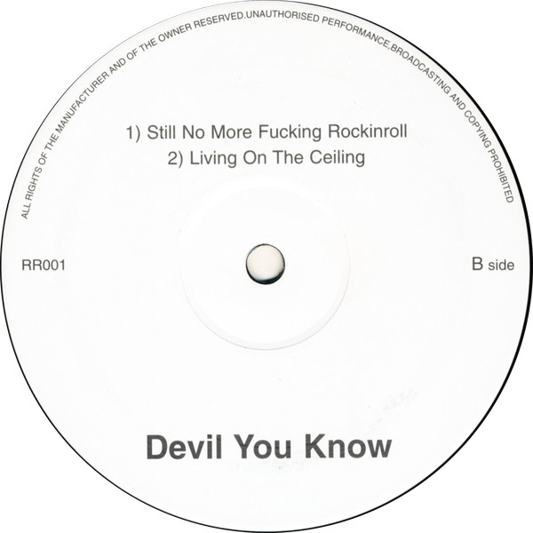 Joy-Riders / Westbam / Blancmange - Devil You Know EP | Not On Label (RR001) - 2 Joy-Riders / Westbam / Blancmange - Devil You Know EP | Not On Label (RR001) - 2