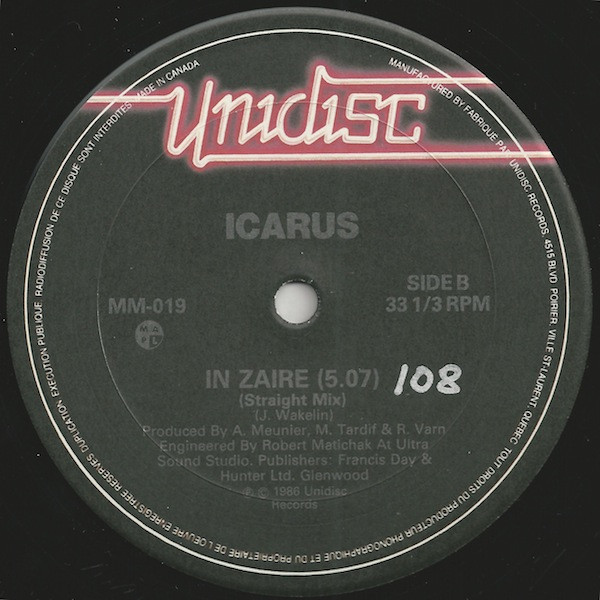 Icarus - In Zaire | Unidisc (MM-019) - 4