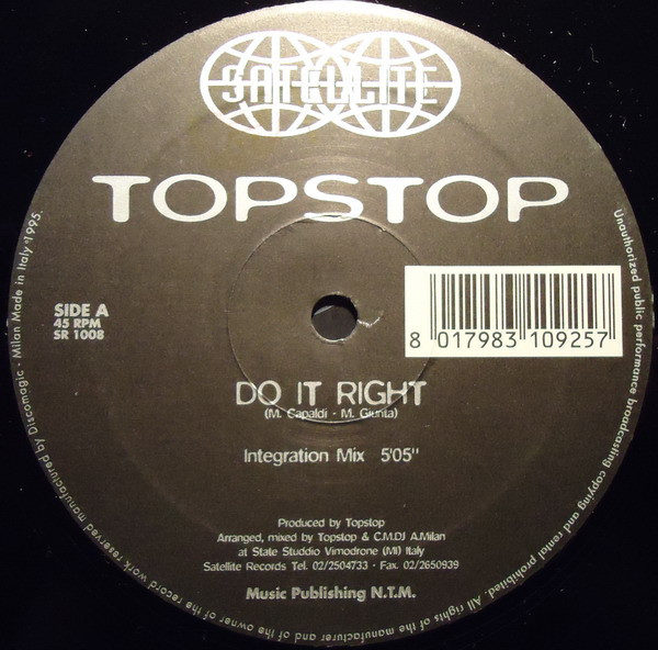 Topstop - Do It Right | Satellite Records (SR 1008) - 3 Topstop - Do It Right | Satellite Records (SR 1008) - 3