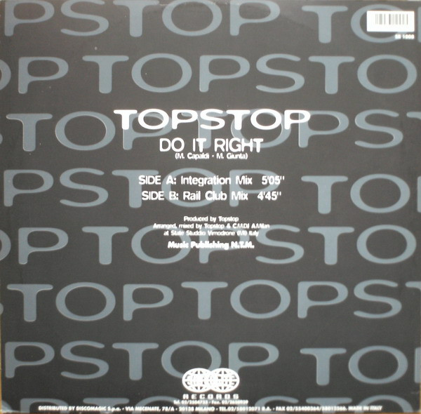 Topstop - Do It Right | Satellite Records (SR 1008) - 2 Topstop - Do It Right | Satellite Records (SR 1008) - 2