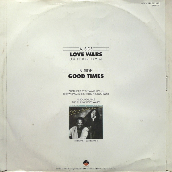 Womack & Womack - Love Wars (Extended Remix) | Elektra (E9799T) - 2