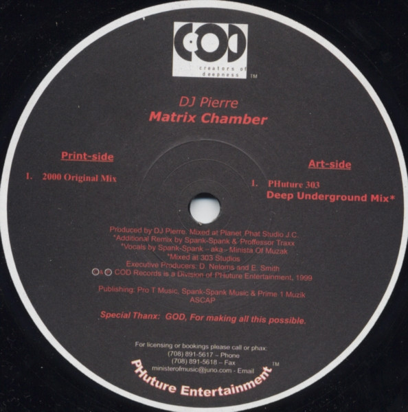 DJ Pierre - Matrix Chamber | Creators Of Deepness (PH001) - main