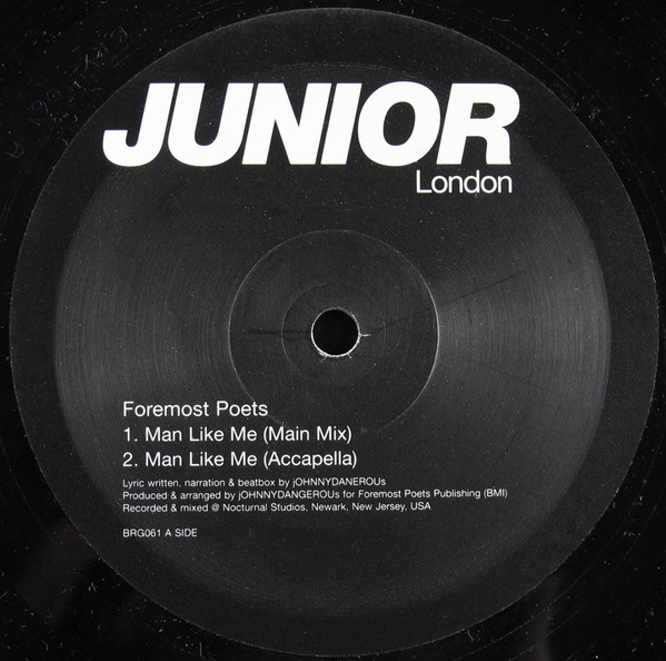 Foremost Poets - Man Like Me | Junior London (BRG061) - main Foremost Poets - Man Like Me | Junior London (BRG061) - main