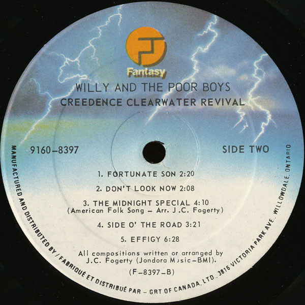 Creedence Clearwater Revival - Willy And The Poor Boys [Vinyl] | Fantasy (8397) - 4