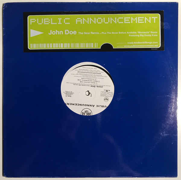 Public Announcement Feat. MZ Lelee - John Doe | RCA (07863-60485-1)