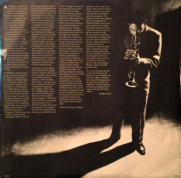 Wynton Marsalis - Hot House Flowers | Columbia (FC 39530) - 3 Wynton Marsalis - Hot House Flowers | Columbia (FC 39530) - 3