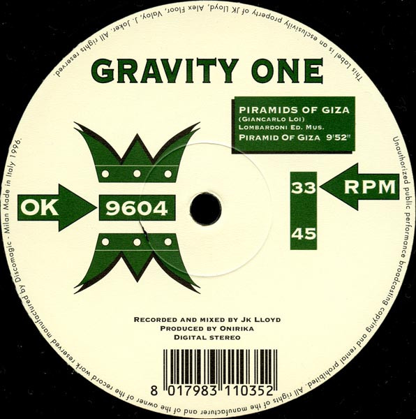 Gravity One - Piramids Of Giza | Onirika (OK 9604) - main