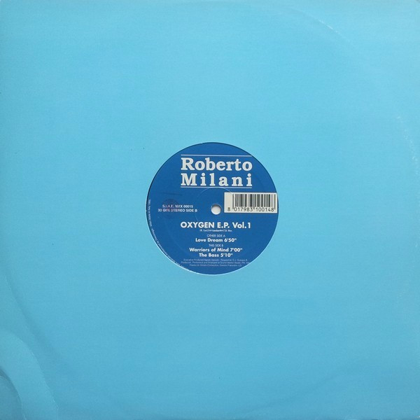 Roberto Milani - Oxygen E.P. Vol. 1 | Metrotraxx (MXX 00015) - 3