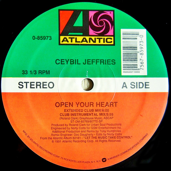 Ceybil Jefferies - Open Your Heart | Atlantic (0-85973) - main Ceybil Jefferies - Open Your Heart | Atlantic (0-85973) - main