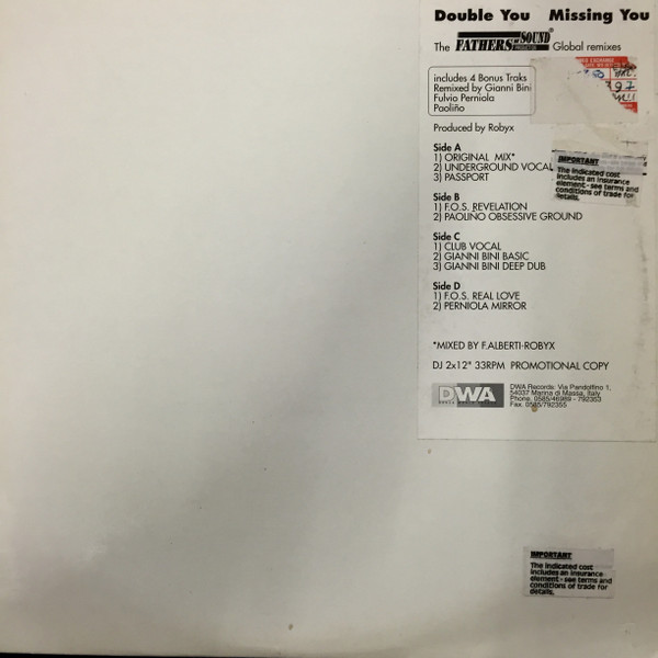 Double You - Missing You | DWA (Dance World Attack) (DWA 0095) - main Double You - Missing You | DWA (Dance World Attack) (DWA 0095) - main