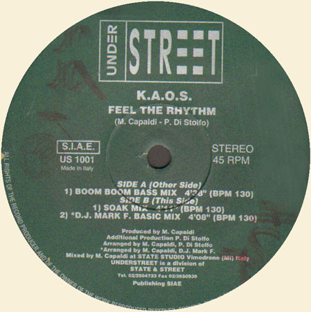 K.A.O.S. - Feel The Rhythm | Under Street (US 1001) - main K.A.O.S. - Feel The Rhythm | Under Street (US 1001) - main