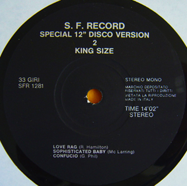Various - King Size 2 | S.F. Records (SFR 1281) - main Various - King Size 2 | S.F. Records (SFR 1281) - main