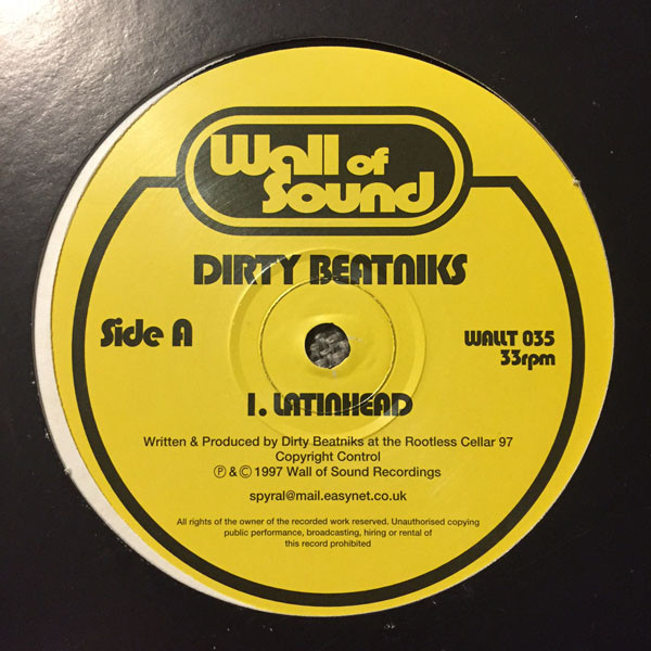 Dirty Beatniks - Latinhead / Deepass | Wall Of Sound (WALLT 035) - main Dirty Beatniks - Latinhead / Deepass | Wall Of Sound (WALLT 035) - main