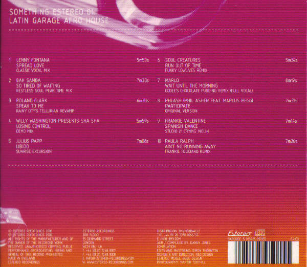 Various - Something Estereo 01: Latin Garage Afro House | Estereo (ER1CD) - 2