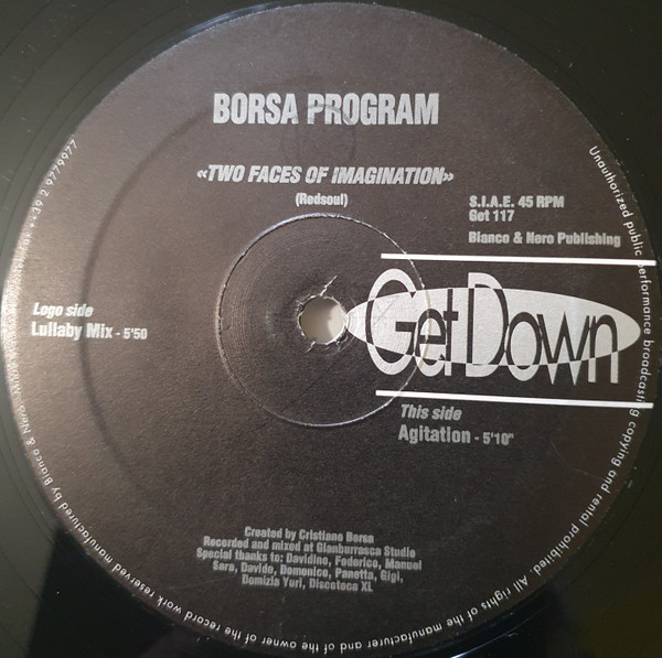 Borsa Program - Two Faces Of Imagination | Get Down (GET 117) - main