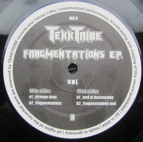 O.B.I. - Fragmentations EP | Tekktribe (Tekktribe 003) - main