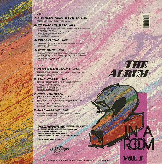 2 In A Room - The Album Vol. 1 | Cutting Records (CR-2001; CR-20011) - 2