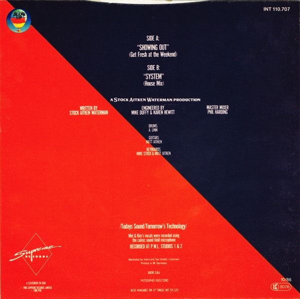 Mel & Kim - Showing Out | Blow Up (INT 110.707) - 2 Mel & Kim - Showing Out | Blow Up (INT 110.707) - 2