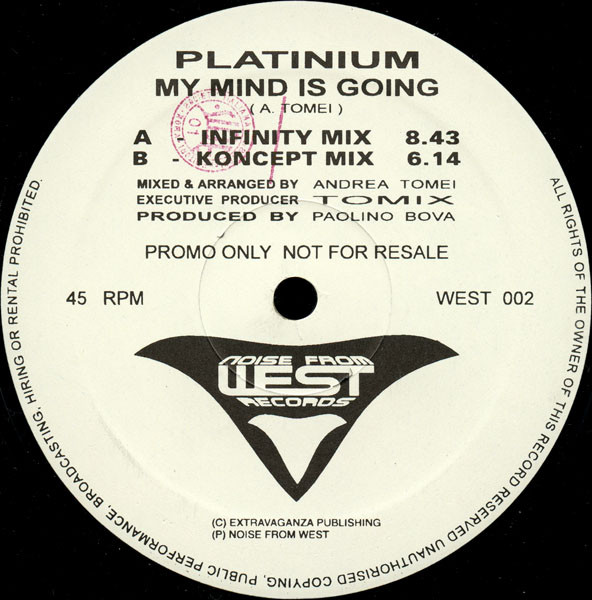 Platinium - My Mind Is Going | Noise From West Records (WEST 002) - main Platinium - My Mind Is Going | Noise From West Records (WEST 002) - main