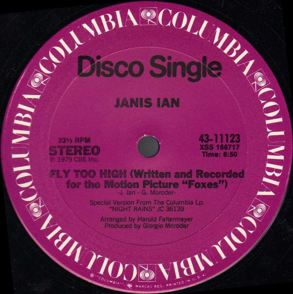 Janis Ian - Fly Too High / Night Rains | Columbia (43 11123)