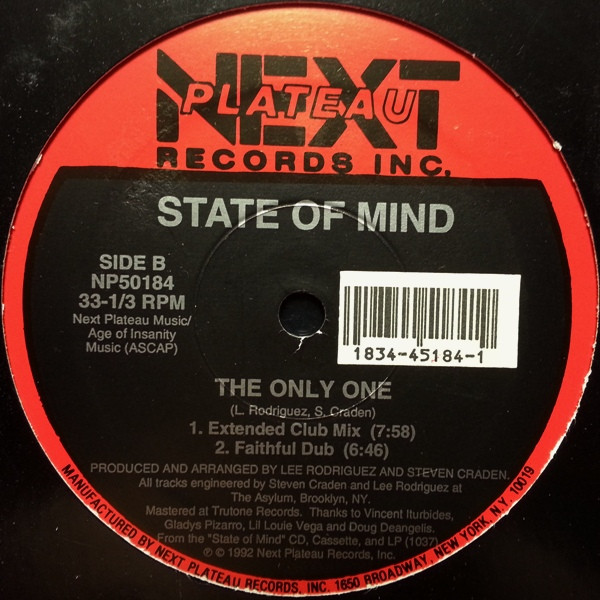 State Of Mind - The Only One | Next Plateau Records Inc. (NP 50184) - 2 State Of Mind - The Only One | Next Plateau Records Inc. (NP 50184) - 2
