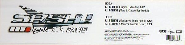 Sash! & T.J. Davis - I Believe | X-IT Records (5469906) - 5 Sash! & T.J. Davis - I Believe | X-IT Records (5469906) - 5