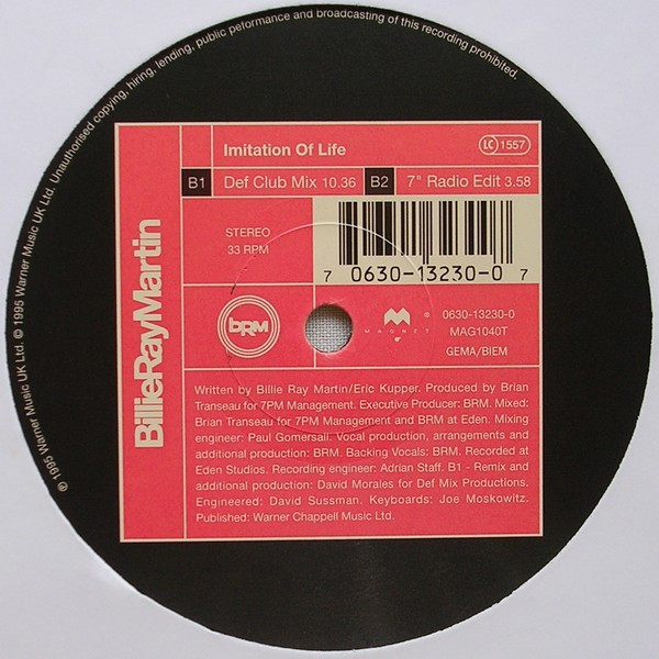 BillieRayMartin - Imitation Of Life | Magnet (0630-13230-0) - 4 BillieRayMartin - Imitation Of Life | Magnet (0630-13230-0) - 4