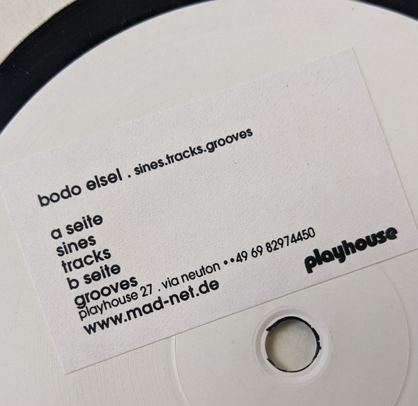 Bodo Elsel - Sines | Playhouse (PLAY027) - main Bodo Elsel - Sines | Playhouse (PLAY027) - main