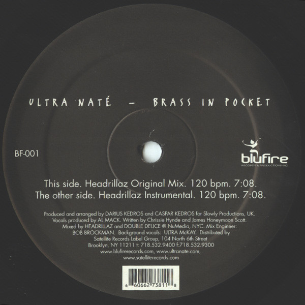 Ultra Naté - Brass In Pocket | Blufire (BF-001)