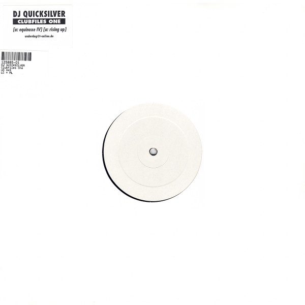 DJ Quicksilver - Clubfiles One | Underdog (EQU / UD043) - main