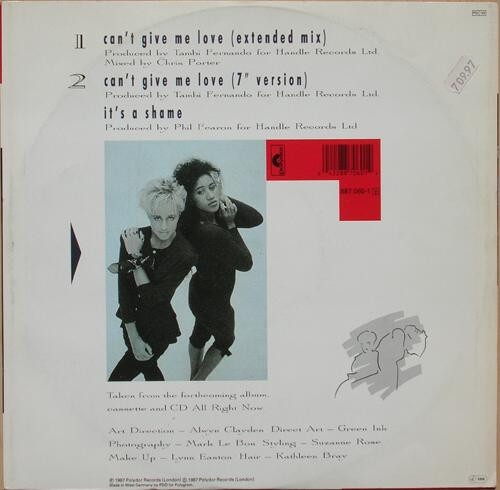 Pepsi & Shirlie - Can't Give Me Love | Polydor (887 060-1) - 2