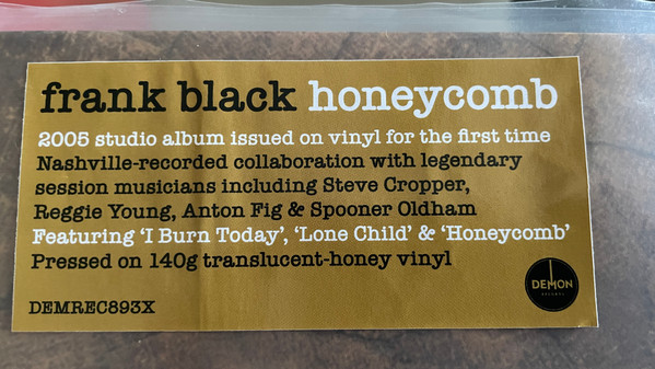 Frank Black - Honeycomb | Demon Records (DEMREC893X) - 2 Frank Black - Honeycomb | Demon Records (DEMREC893X) - 2
