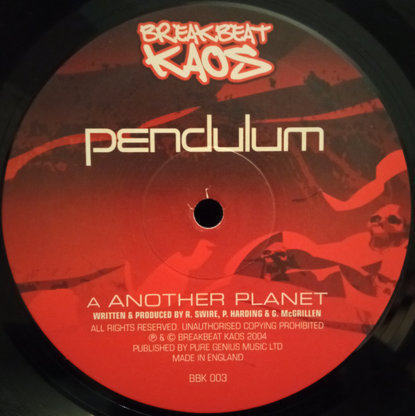 Pendulum - Another Planet /  Voyager | Breakbeat Kaos (BBK 003) - 3