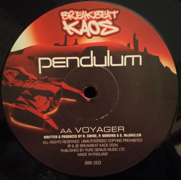 Pendulum - Another Planet /  Voyager | Breakbeat Kaos (BBK 003) - 4