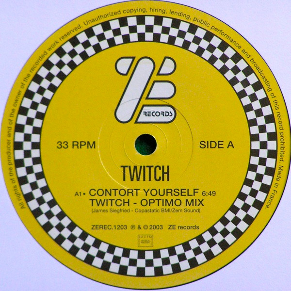 JD Twitch - Zevolution Serie #1 - Contort Yourself By Twitch - Optimo Mix | ZE Records (ZEREC.1203) - 3
