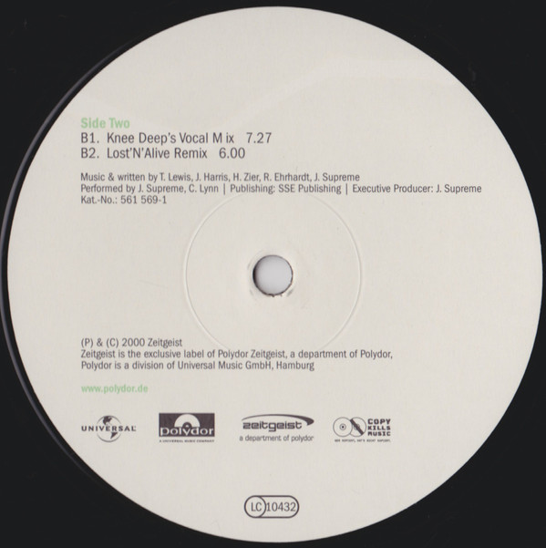 J. Supreme  &  Cheryl Lynn - Your Love (Encore) | Zeitgeist (561 568-1) - 6