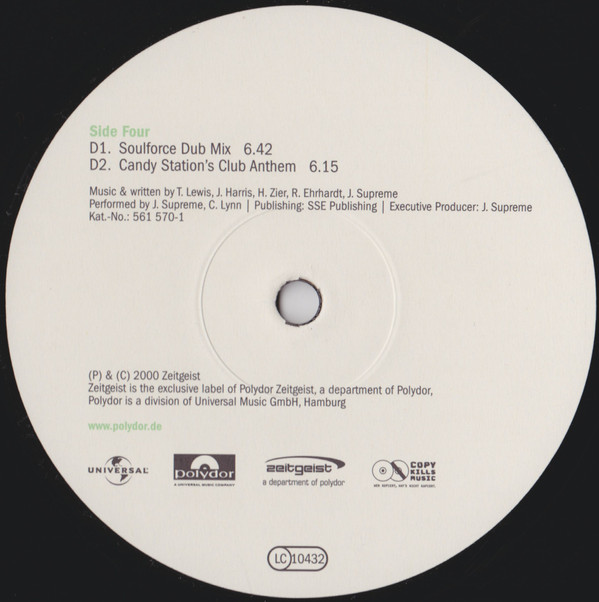 J. Supreme  &  Cheryl Lynn - Your Love (Encore) | Zeitgeist (561 568-1) - 8
