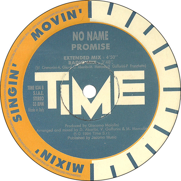 No Name - Promise | TIME (TIME 034) - 2