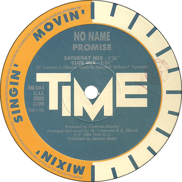 No Name - Promise | TIME (TIME 034) - main