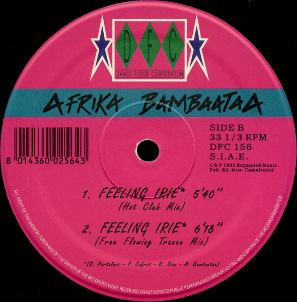 Afrika Bambaataa - Feeling Irie (Remix) | DFC (DFC 156) - 4
