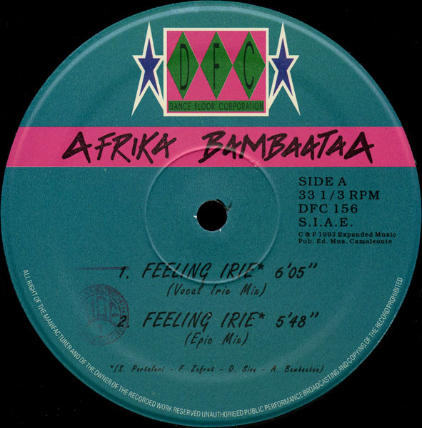 Afrika Bambaataa - Feeling Irie (Remix) | DFC (DFC 156) - 3