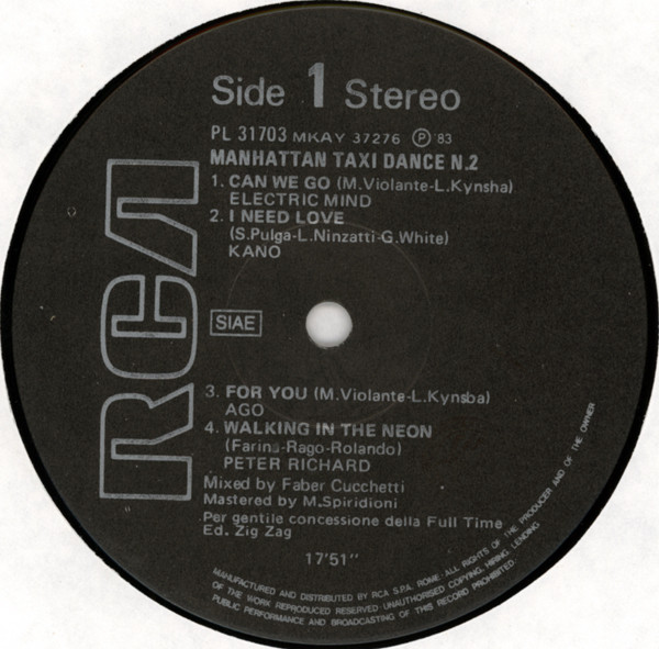 Various - Manhattan Taxi Dance N. 2 | RCA (PL 31703) - 3
