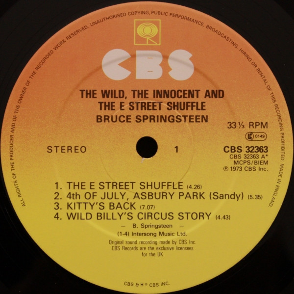 The Wild, The Innocent &  The E Street Shuffle