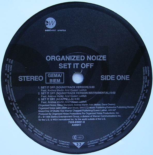 Organized Noize - Set It Off | EastWest (A3994T) - 3 Organized Noize - Set It Off | EastWest (A3994T) - 3